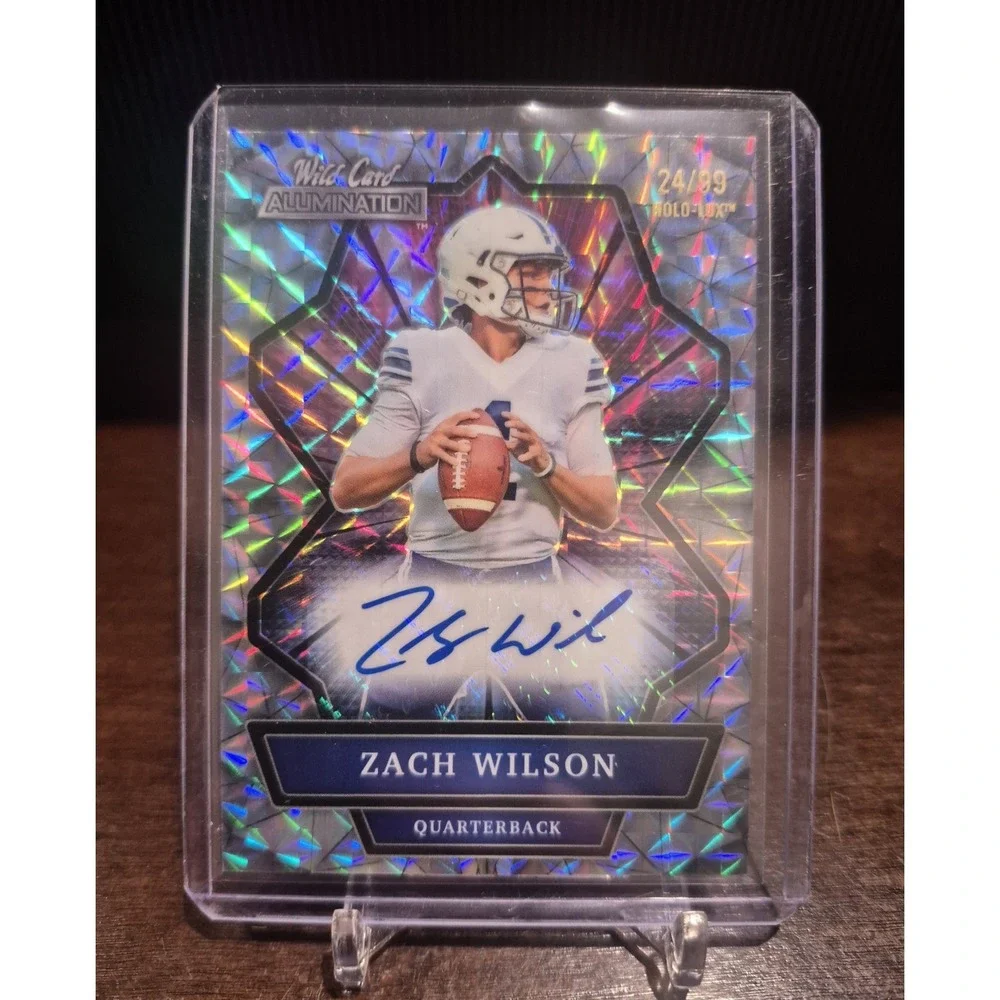 2021 Wild Card Alumination‎ Zach Wilson #ABC-A  Holo-Lux Auto /99 BYU Cougars